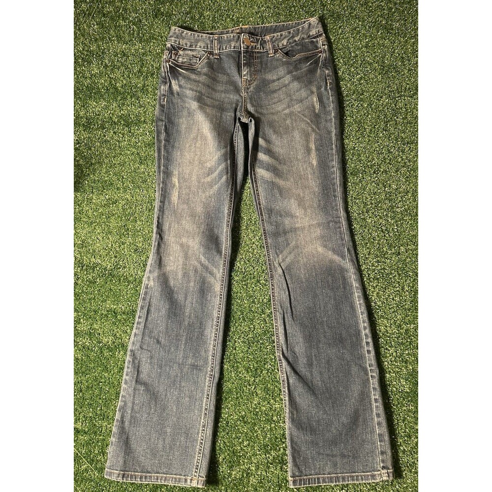 Mossimo Supply Co Womens Size 6 Regular Boot Cut Denim Jeans Curvy Fit Stretch
